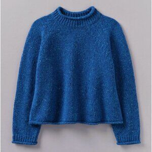 Toast Orla Donegal Sweater in Neptune Blue